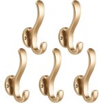 Porte crochet patere manteau mural murale accroche torchon serviette salle de bain a visser, 5 packs ...