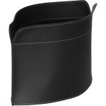 Porte cuir design, bo�te int�rieure journaux, fabriqu� (noir)
