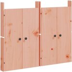 Portes de cuisine d'extrieur 2 pcs bois massif douglas