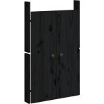 Portes de cuisine d'extrieur noir 50x9x82cm bois de pin massif vidaxl