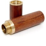 Porte - cure - dents portable en bois mini bote  cure - dents porte - cure - dents de poche (marron ...