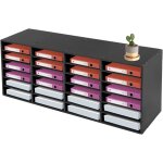 Porte - documents, organiseur de litt�rature de bureau, 4 x 6 compartiments, 100 x 30 x 42 cm, syst�me ...