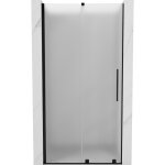 Porte de douche coulissante mexen velar 120 cm, givr�e, noire - 871 - 120 - 000 - 31 - 70
