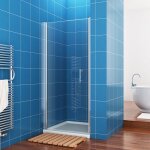 Porte de douche pivotante 90 x 185 cm paroi extensible installation réversible 6 mm verre - sirhona Porte de douche pivotante 90 x 185 cm paroi extensible installation réversible 6 mm verre - sirhona