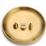 Porte encens 4 en 1 en laiton avec r�cup�rateur de cendres en acier inoxydable pour maison, bureau, salle ...