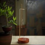 Porte - encens, base de porte - encens en bois, design cendrier, adapt� � la m�ditation, au yoga, � la ...