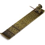 Porte encens de m�tal support encensoir radeau de bambou support b�tons d encens avec collecteur de cendres ...