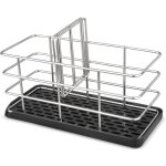 Porte - �ponge en acier inoxydable 304, multifonctionnel pour �vier de cuisine, organisateur d'�vier, ...