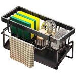 Porte - �ponge / brosse � vaisselle / savon / la lavette mtvxesu, en acier inoxydable, avec bac de r�cup�ratio ...