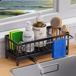Porte eponge evier cuisine, organisateur d'évier support eponge evier cuisine, bac de récupération amovible, ... Porte eponge evier cuisine, organisateur d'évier support eponge evier cuisine, bac de récupération amovible, ...