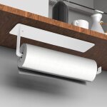 Porte essuie tout auto - adh�sif, porte sopalin rouleau support pour papier cuisine, support essuie - ...