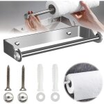 Porte essuie tout mural, derouleur essuie tout, porte sopalin mural acier inoxydable porte rouleau papier ...