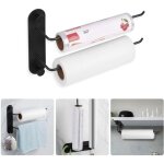 Porte - essuie - tout mural - support pour papier sopalin, sans per�age, fixation facile dans cuisine, ...