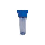 Porte filtre 10 pouces transparent polyvalent avec querre de fixation desineo