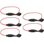 Porte - fusible, couvercle �tanche pliable amovible en caoutchouc r�fractaire 5 pi�ces 12v 30a porte ...