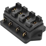 Porte - fusible de voiture 4 voies lame moyenne bo�te � fusibles pour voiture - ymyny