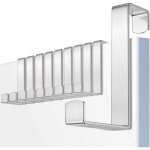 Porte manteau pour porte, 10 x crochet porte acier inox, patere porte pour tiroir, placard armoire, cuisine ...