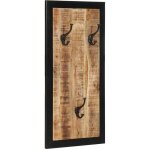 Porte - manteau 40x2x80 cm bois de manguier massif brut
