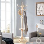 Porte - manteau, crochets r�sine et pied de tr�pied, avec pieds antid�rapants, 195x31x48 cm, style europ�en ...