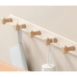 Porte - manteau mural en bois, crochet porte manteau mural bois, porte manteau crochets pat�re mural ...