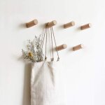 Porte manteau mural bois, pat�res portemanteaux pour entr�e, crochet mural a visser, patere enfant, crochet ...