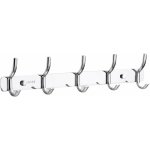 Porte manteau salle de bain porte manteau metal mural 5 crochets patre murale salle de bain acier inoxydable ...