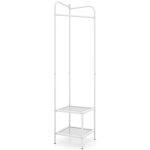 Porte manteau sur pieds 42, 5 x 42, 5 x 193, 5 cm 2 en 1 multifonctionnel design contemporain en m�tal ...