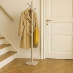 Porte manteau sur pied en bois avec 8 crochets