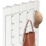 [jamais utilis�] porte - manteau � suspendre � la porte, 4 pi�ces x 5 crochets, barre de crochets en ...