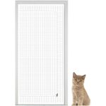 [jamais utilis�]porte moustiquaire anti - fugue pour chats, filet de protection � fermeture �clair, accessoire ...