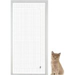Porte moustiquaire anti - fugue pour chats, filet de protection � fermeture �clair, accessoires pour ...