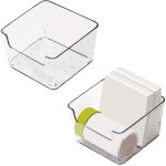 Porte - notes adhsifs en acrylique transparent, bloc - notes, distributeur de notes autocollantes, bote ...