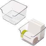 Porte - notes adh�sifs en acrylique transparent, bloc - notes, distributeur de notes autocollantes, bo�te ...