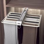 Porte - pantalons amovible avec 10 / 22 bras 2 styles porte - pantalons amovible double range de rails ...