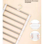 Porte - pantalons �chelle, cintre de pantalon domestique multifonctionnel multicouche, un outil de rangement ...