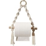 Porte - papier hyginique, porte - rouleau de papier toilette en macram tiss pour salle de bain de ...