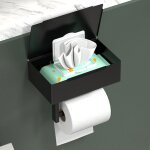 Porte - papier hyginique sans perage porte - papier hyginique avec bote  lingettes humides porte ...