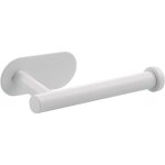 Porte - papier toilette en acier inoxydable blanc longueur 16, 5 cm salle de bain cuisine support mural ...