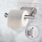 Porte papier toilette auto - adh�sif - derouleur papier toilette wc sans per�age, support mural en acier ...