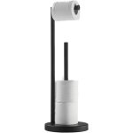 Porte - papier toilette autonome - sans per�age - noir 58 cm