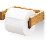 Porte - papier toilette en bambou - support en papier toilette design - maintient 100 % s?r sans tomber ...