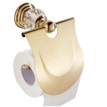 Porte - papier toilette brillant avec porte et distributeur de papier toilette avec couvercle finition ...