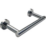 Porte papier toilette chrom� support rouleau flexible m�tal poli salle de bain fixation murale acier ...