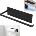 Porte - papier toilette, porte - papier cuisine mural, supports pour papier essuie tout sans per�age, ...