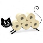 Porte - papier toilette design chat autoportant 96622 porte - roules wc support papier toilette porte ...
