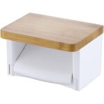 Porte - papier toilette �tag�re en bois porte - rouleau de papier toilette avec �tag�re en bois, support ...