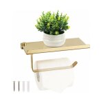 Porte papier toilette mural avec etagère de téléphone - derouleur papier en acier inox pour salle de ... Porte papier toilette mural avec etagère de téléphone - derouleur papier en acier inox pour salle de ...