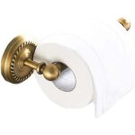 Porte - papier toilette mural laiton antique support de rouleau de salle de bain r�tro porte - rouleau ...