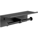 Porte papier toilette noir pour 2 rouleaux avec etagère double acier inoxydable porte rouleau murale ... Porte papier toilette noir pour 2 rouleaux avec etagère double acier inoxydable porte rouleau murale ...