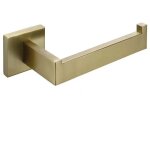 Porte papier toilette poli laiton bross, acier inox porte rouleau support papier toilette pour salle ...